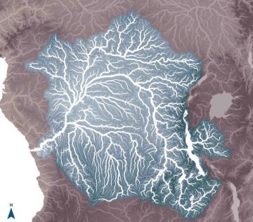 map of Congo basin